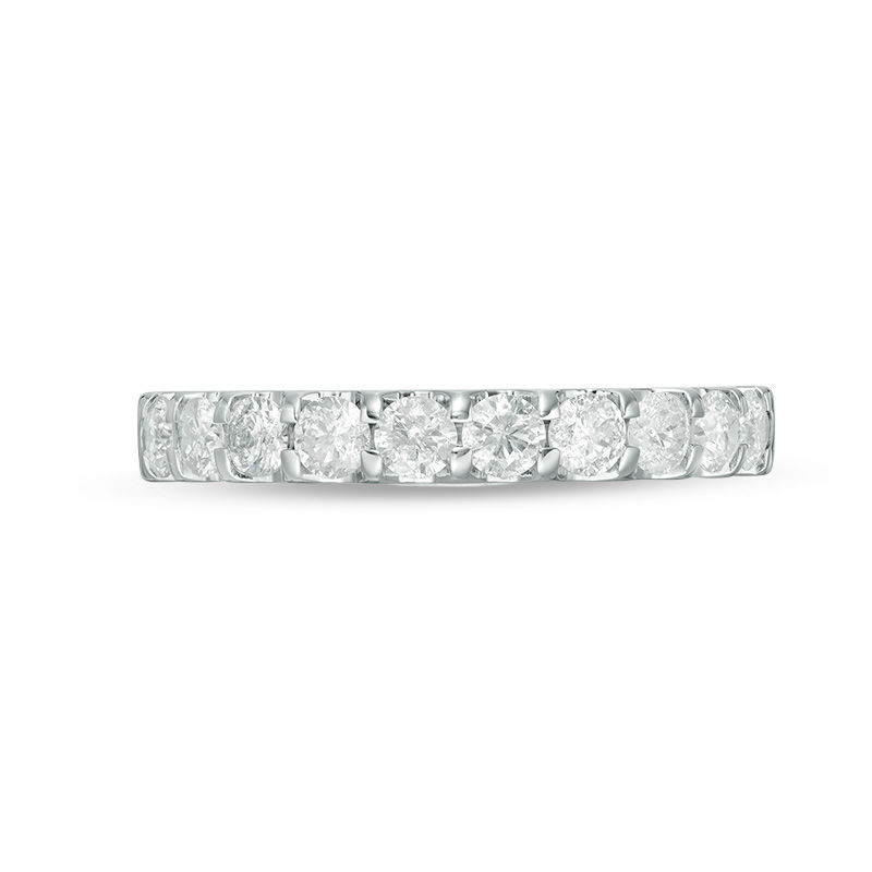Main Image 4 of 7/8 CT. T.W. Diamond Wedding Band in 10K White Gold