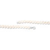 Thumbnail Image 1 of 4 - 12.0mm Oval Cultured Freshwater Pearl Tassel Strand Necklace with Sterling Silver Accent Beads and Clasp - 30"