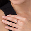 Thumbnail Image 3 of 6.0-7.0mm Pink Freshwater Cultured Pearl and Lab-Created White Sapphire Twist Shank Ring in 10K Rose Gold