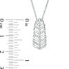 Thumbnail Image 3 of 1/10 CT. T.W. Diamond Leaf Pendant in Sterling Silver