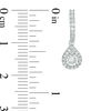 Thumbnail Image 1 of 1/3 CT. T.W. Diamond Pear-Shaped Frame Drop Earrings in 10K White Gold
