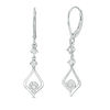 Thumbnail Image 1 of 1/5 CT. T.W. Diamond Tier Drop Earrings in 10K White Gold