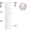 Thumbnail Image 3 of 8.0-9.0mm Dyed Pink Freshwater Cultured Pearl Stud Earrings with 14K Gold Posts