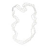 Thumbnail Image 1 of 4.0-7.0mm Baroque Freshwater Cultured Pearl Silver Thread Station Necklace with Sterling Silver Clasp-39"