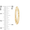 Thumbnail Image 3 of 20.0mm Diamond-Cut Hoop Earrings in 14K Gold