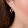Thumbnail Image 2 of Diamond-Cut Hoop Earrings in 14K Gold