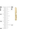 Thumbnail Image 3 of Diamond-Cut Hoop Earrings in 14K Gold