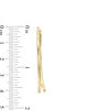 Thumbnail Image 3 of Criss-Cross Hoop Earrings in 14K Gold