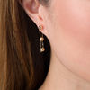 Thumbnail Image 2 of 5.0mm Bead Chain Drop Earrings in 14K Gold