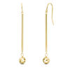 Thumbnail Image 1 of Diamond-Cut 6.0mm Bead Stick Drop Earrings in 14K Gold