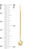 Thumbnail Image 2 of Diamond-Cut 6.0mm Bead Stick Drop Earrings in 14K Gold