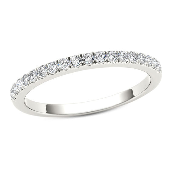 1/3 CT. T.w. Diamond Wedding Band in 10K White Gold