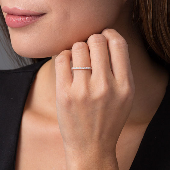 1/3 CT. T.w. Diamond Wedding Band in 10K Rose Gold