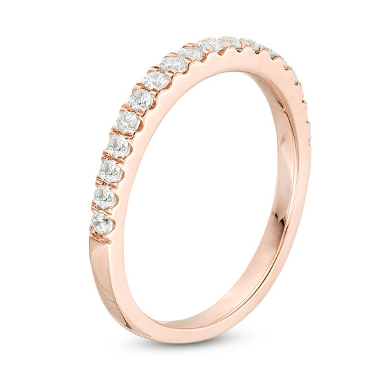 1/3 CT. T.w. Diamond Wedding Band in 10K Rose Gold