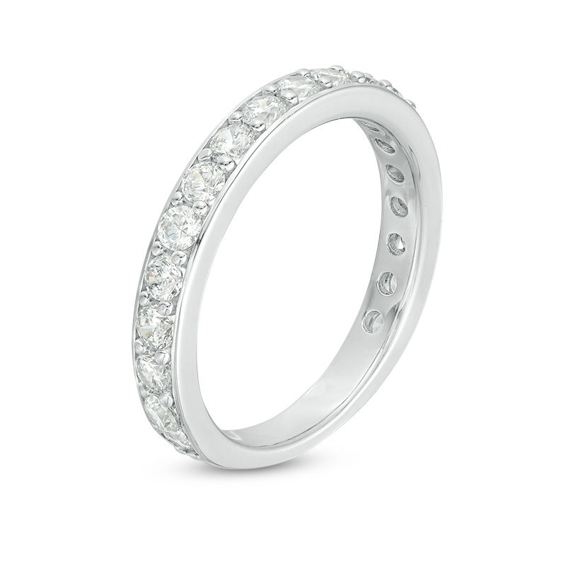 Main Image 3 of 1 CT. T.W. Diamond Wedding Band in 10K White Gold