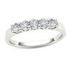 Thumbnail Image 0 of 1/2 CT. T.W. Diamond Five Stone Anniversary Band in 10K White Gold