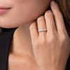 Thumbnail Image 3 of 1/2 CT. T.W. Diamond Five Stone Anniversary Band in 10K White Gold