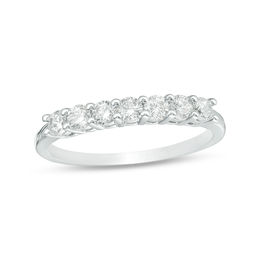 5/8 CT. T.W. Diamond Seven Stone Anniversary Band in 10K White Gold