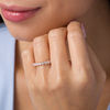 Thumbnail Image 2 of 1 CT. T.W. Diamond Eleven Stone Anniversary Band in 10K Rose Gold