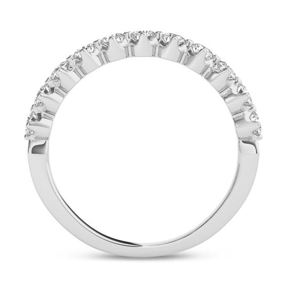 1 CT. T.w. Diamond Eleven Stone Wedding Band in 10K White Gold