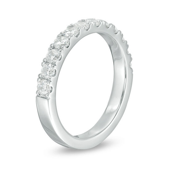 7/8 CT. T.w. Diamond Wedding Band in 10K White Gold