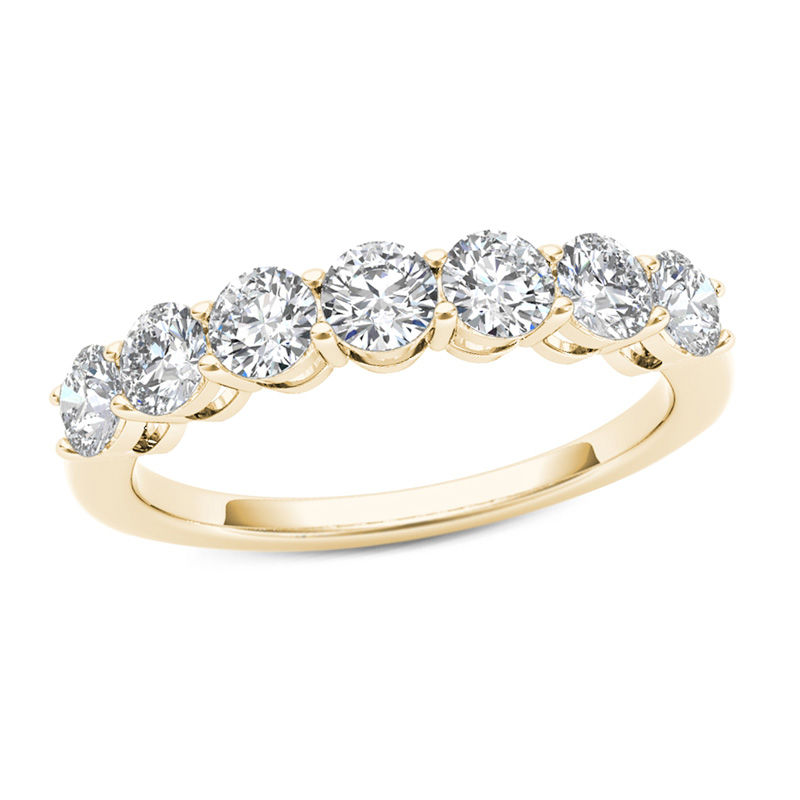 1 CT. T.W. Diamond Seven Stone Anniversary Band in 10K Gold