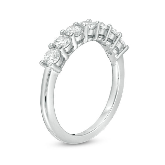 3/4 CT. T.w. Diamond Seven Stone Anniversary Band in 10K White Gold