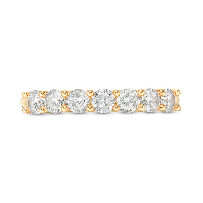 Main Image 4 of 3/4 CT. T.W. Diamond Seven Stone Anniversary Band in 10K Gold