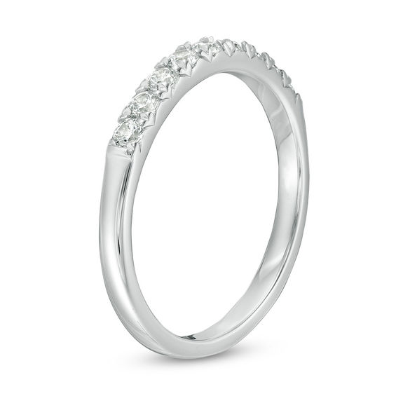 3/8 CT. T.w. Diamond Nine Stone Anniversary Band in 10K White Gold
