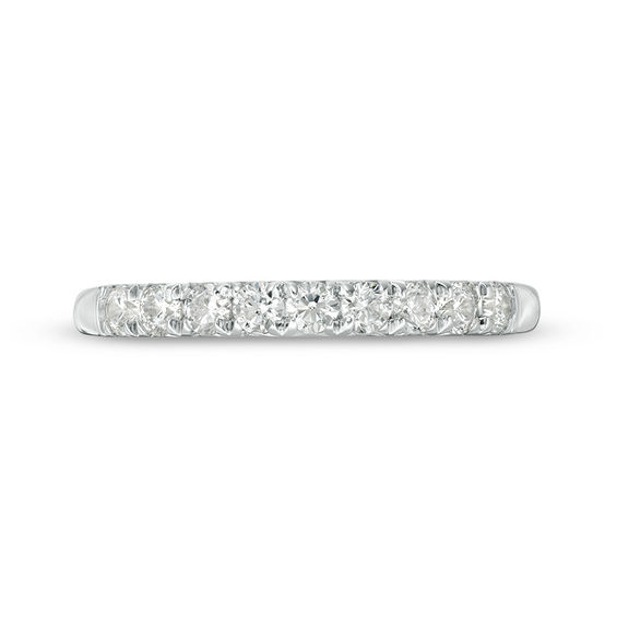 3/8 CT. T.w. Diamond Nine Stone Anniversary Band in 10K White Gold