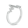 Thumbnail Image 1 of 1/15 CT. T.W. Diamond Heartbeat Ring in Sterling Silver