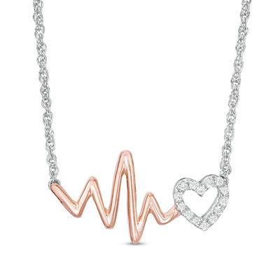 Heart Necklace in Sterling Silver 