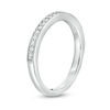 Thumbnail Image 3 of 1/5 CT. T.W. Diamond Vintage-Style Wedding Band in 10K White Gold