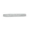 Thumbnail Image 4 of 1/5 CT. T.W. Diamond Vintage-Style Wedding Band in 10K White Gold