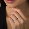 Thumbnail Image 2 of 5/8 CT. T.W. Princess-Cut Diamond Wedding Band in 10K White Gold