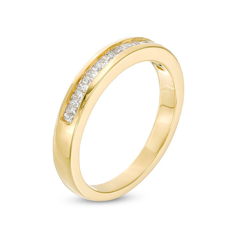 Main Image 3 of 5/8 CT. T.W. Princess-Cut Diamond Wedding Band in 10K Gold