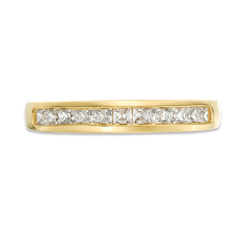 Main Image 4 of 5/8 CT. T.W. Princess-Cut Diamond Wedding Band in 10K Gold