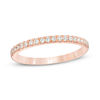 Thumbnail Image 1 of 1/4 CT. T.W. Diamond Wedding Band in 10K Rose Gold