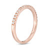 Thumbnail Image 2 of 1/4 CT. T.W. Diamond Wedding Band in 10K Rose Gold