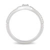 Thumbnail Image 3 of Enchanted Disney Cinderella 1/10 CT. T.W. Diamond Carriage Contour Wedding Band in 14K White Gold