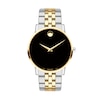 Thumbnail Image 1 of Men's Movado Museum® Classic Two-Tone PVD Watch with Black Dial (Model: 0607200)