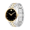 Thumbnail Image 1 of Men's Movado Museum® Classic 1/20 CT. T.W. Diamond Two-Tone PVD Watch with Black Dial (Model: 0607202)