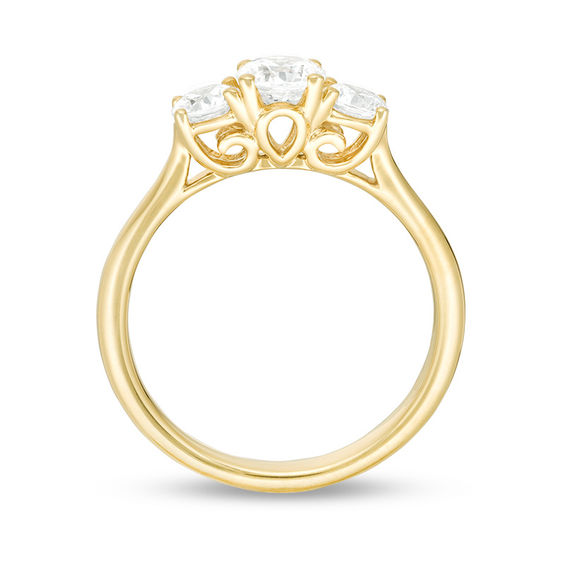 1 CT. T.w. Diamond Past Present FutureÂ® Engagement Ring in 14K Gold