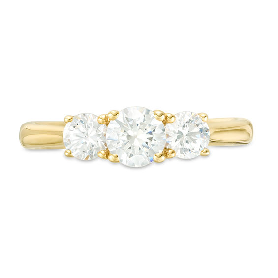 1 CT. T.w. Diamond Past Present FutureÂ® Engagement Ring in 14K Gold
