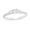 Thumbnail Image 1 of 1/2 CT. T.W. Diamond Past Present Future® Engagement Ring in 10K White Gold