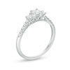 Thumbnail Image 2 of 1/2 CT. T.W. Diamond Past Present Future® Engagement Ring in 10K White Gold