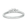 Thumbnail Image 4 of 1/2 CT. T.W. Diamond Past Present Future® Engagement Ring in 10K White Gold