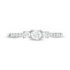 Thumbnail Image 6 of 1/2 CT. T.W. Diamond Past Present Future® Engagement Ring in 10K White Gold