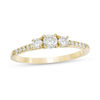 Thumbnail Image 1 of 1/2 CT. T.W. Diamond Past Present Future® Engagement Ring in 10K Gold