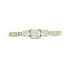 Thumbnail Image 5 of 1/2 CT. T.W. Diamond Past Present Future® Engagement Ring in 10K Gold